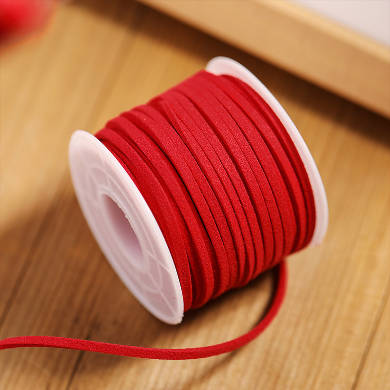 韩式麂皮绳绒布带手工DIY鹿皮绳