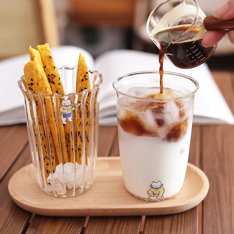 原创厨师猫耐高温玻璃玻璃咖啡杯