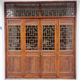 东阳木雕中式 仿古门窗实木花格门窗寺庙木门花窗格栅隔断雕花木门