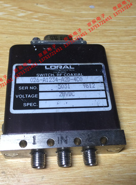 LORAL FSCM 99899 026-A1234-A2D-4C0 单刀双掷射频开关 28V SMA