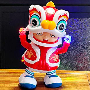 儿童玩具0-1一3岁6电动舞狮男女孩4-5六灯光音乐国潮醒狮生日礼物