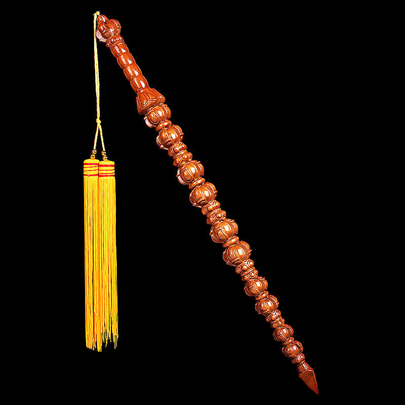 桃木剑桃木鞭龙头鞭桃木剑姜子牙实木桃木锏客厅挂件摆件