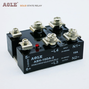 热卖新品二相固态继电器ASH-10DA-2两相直流控制交流JGX-2 4840Z