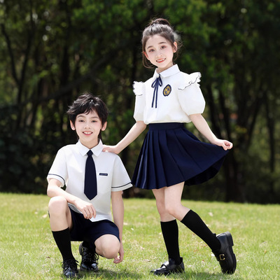 六一儿童合唱演出服幼儿园毕业照班服夏季小学生朗诵比赛表演