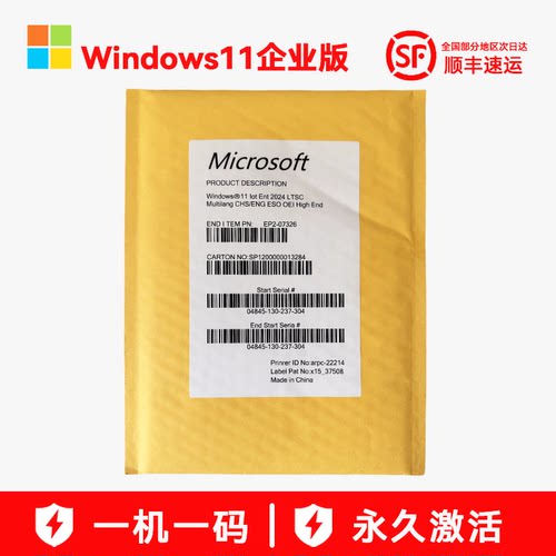 正版Win11 IOT 2024 LTSC 企业版DVD版操作系统Windows11企业版