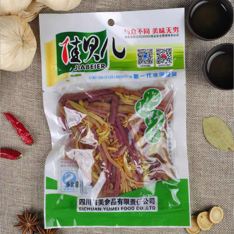 四川特产佳贝儿泡椒蕨菜200g开袋即食产品无清真标识十包包邮