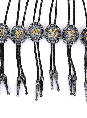 痞帅装波洛领带bolo tie字母韩版领结2026领绳A01B1C55