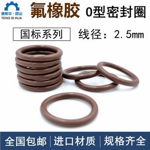 國標o型圈外徑10 220線徑2.5mm氟橡膠VITON耐高溫耐腐蝕FKM密封