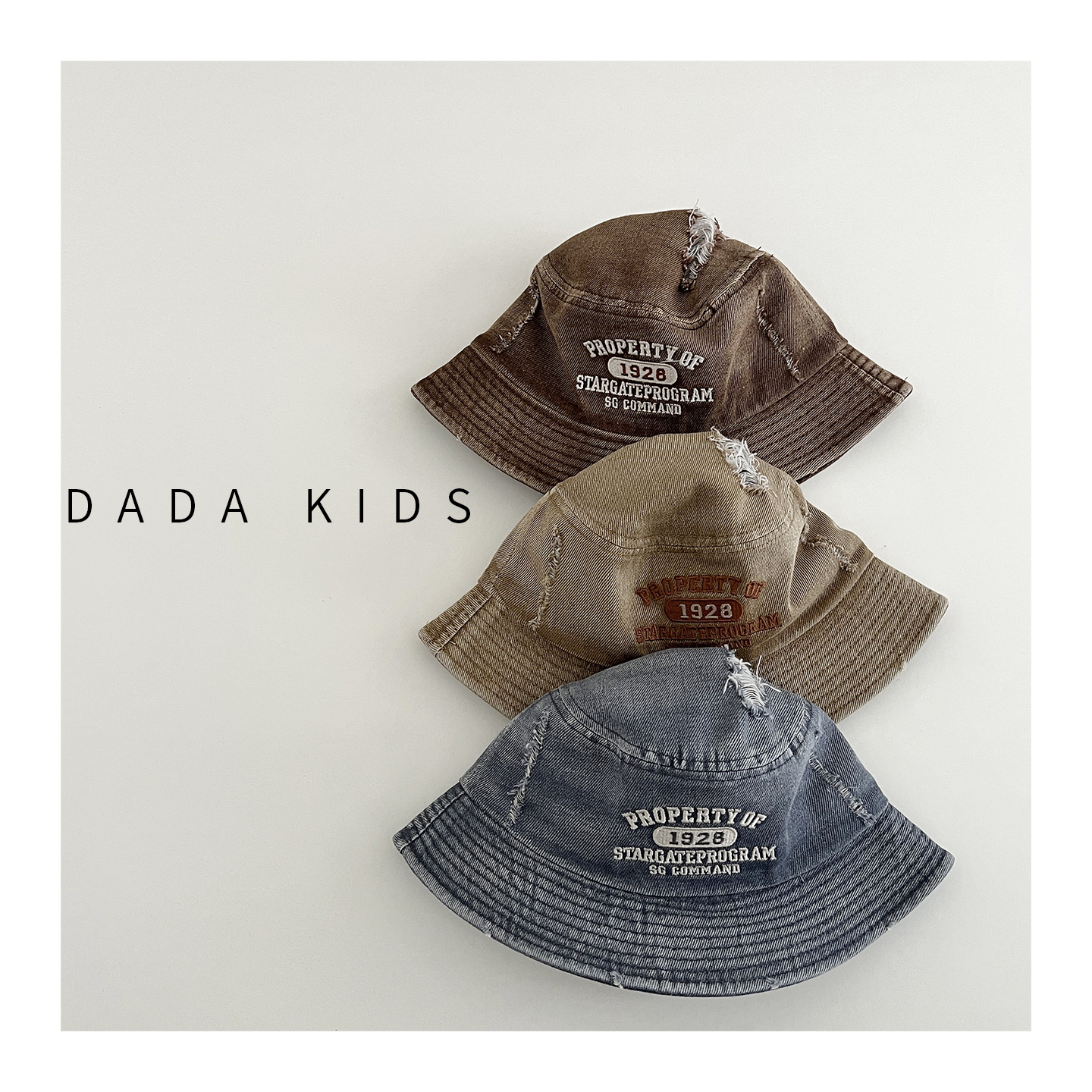 宽檐春秋季户外休闲儿童渔夫帽