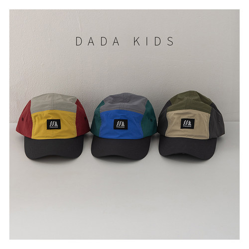 儿童帽子大檐随意掰折尼龙鸭舌帽