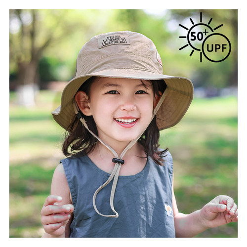 儿童渔夫帽夏季可调节防晒帽子