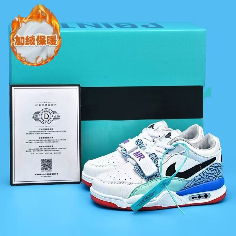 莆田aj312儿童鞋2025年新款冬季男童板鞋男孩篮球鞋男款低帮鞋子