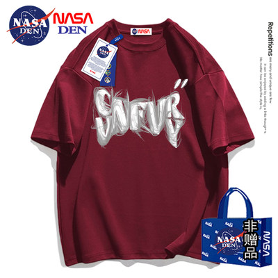 NASA联名休闲宽松百搭情侣T恤男