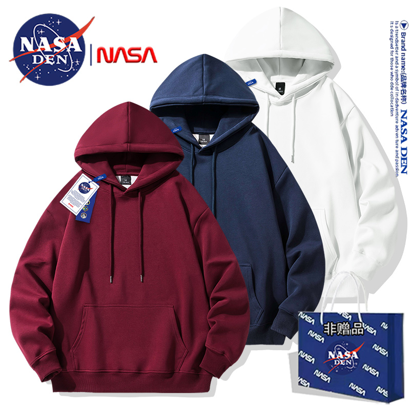 NASA联名连帽秋冬卫衣男女款
