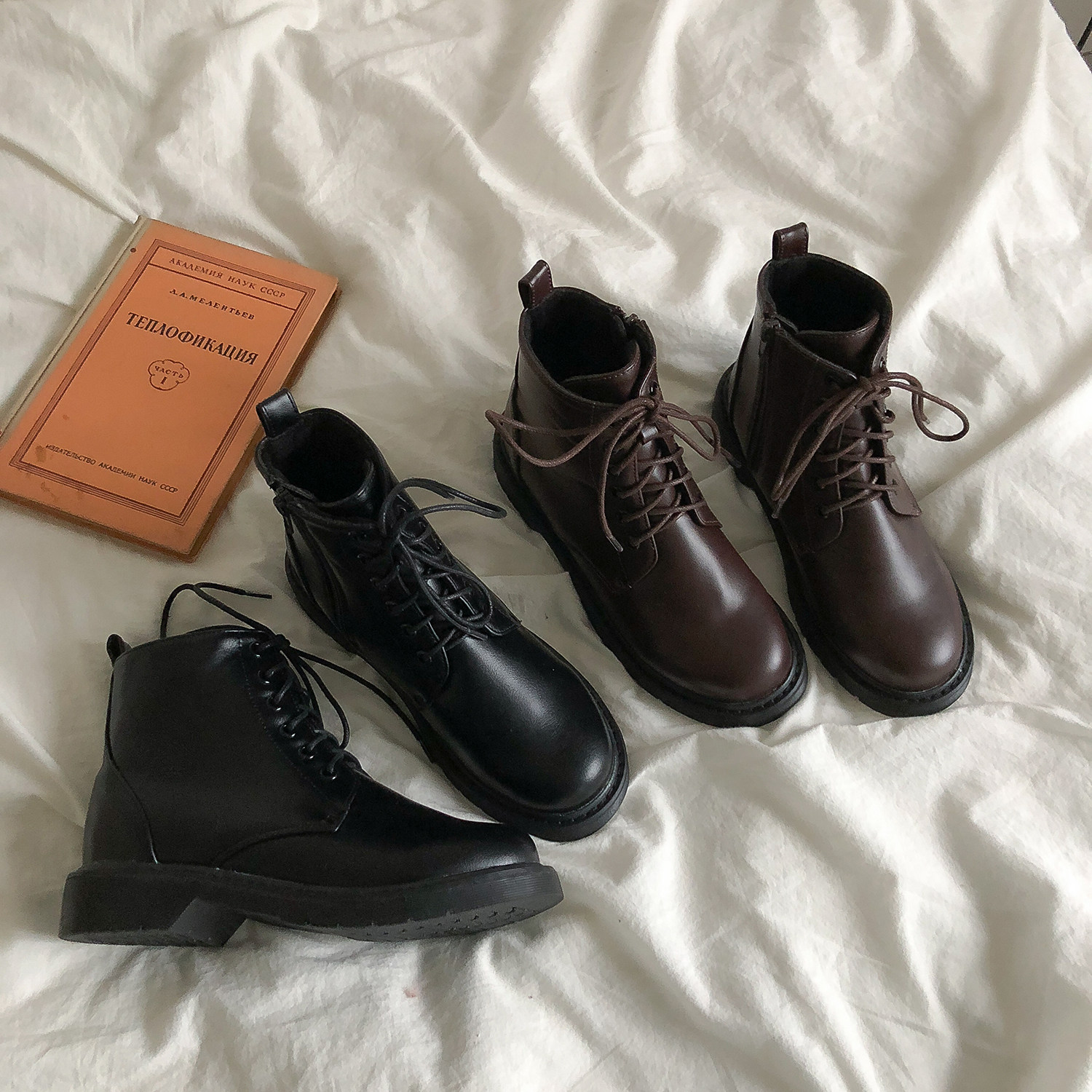 Lin Xian Shen 2020 summer Thin section Round Retro Gaobang Riding boots British style Flat bottom Frenum Bootie Women's Bootsin the Women's Shoes, Boots  category - from Buy2taobao.com to provide professional Taobao agent buy service