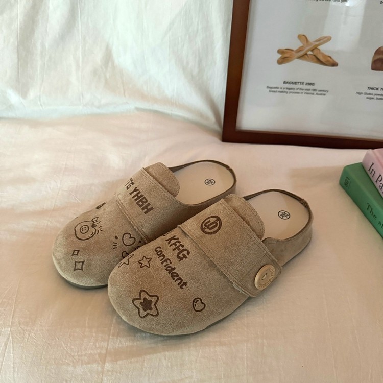 林先叁 2025年夏季新款平底懒人拖鞋休闲百搭勃肯鞋外穿包头半拖,女鞋,包头拖,淘宝优惠券,粉丝福利购,淘宝优惠卷