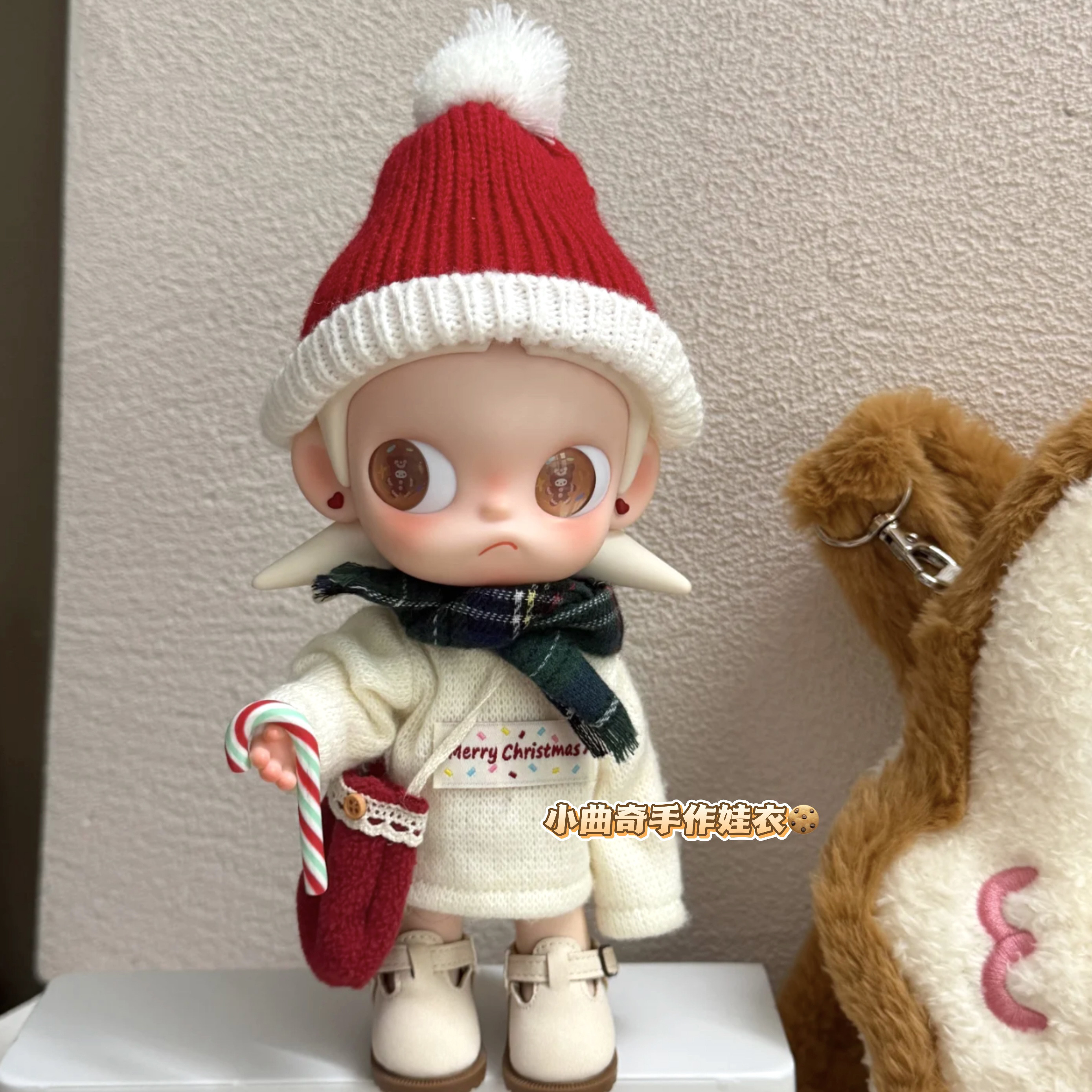 小曲奇手作噶姐zsiga姜饼人娃衣可动人偶BJD1/8分冬日圣诞衣服