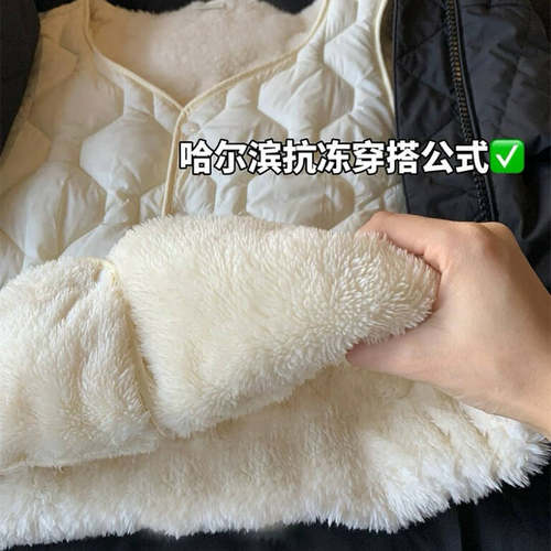 秋冬新款保暖棉马甲加绒背心百搭