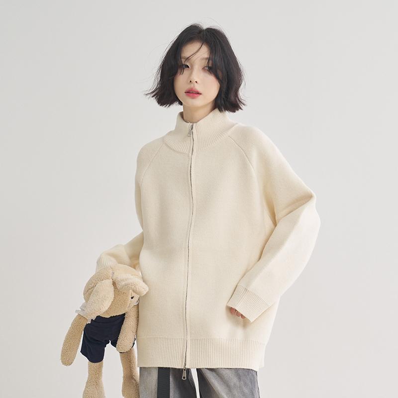 万有引力博物馆美式复古毛针织衫