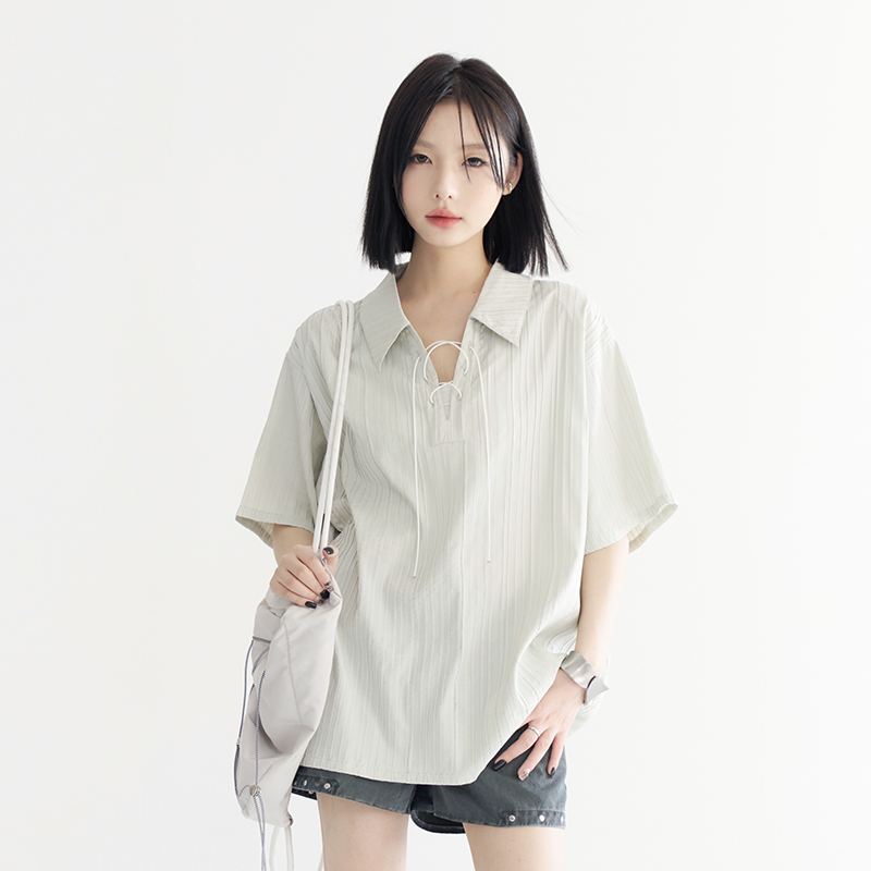 【万有引力博物馆】绑带短袖T恤