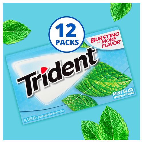 Trident三叉戟口香糖丝滑薄荷