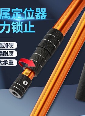 加厚3米铝合金伸缩钓鱼抄网杆