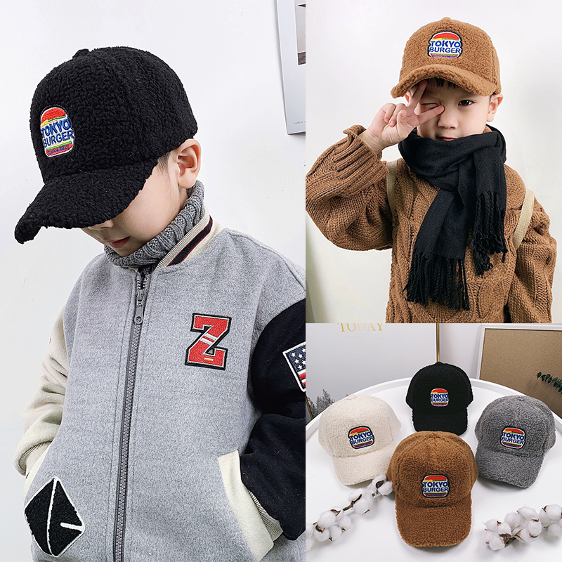 儿童帽子男潮秋冬季保暖毛绒鸭舌帽男童女童宝宝羊羔绒棒球帽韩版,童装/婴儿装/亲子装,帽子,淘宝优惠券,粉丝福利购,淘宝优惠卷