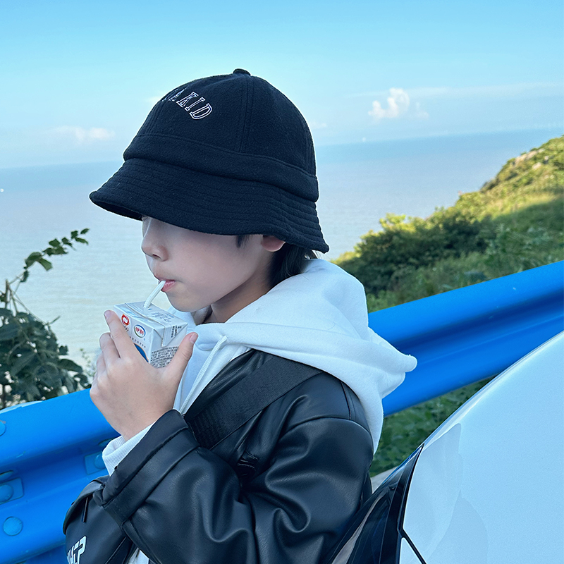 NEWDAKID加厚儿童渔夫帽时尚保暖