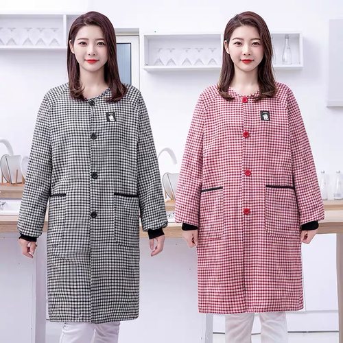 加长加肥棉布正穿罩衣长袖工作服