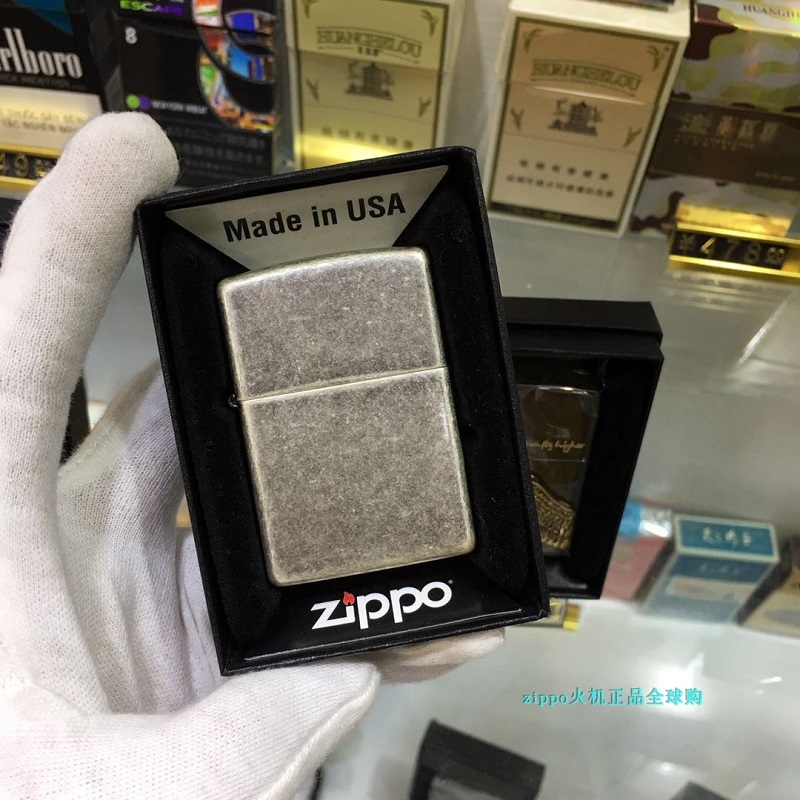 zippo之宝防风打火机原装正版 121FB 仿古银做旧 男士怀旧礼物 ZIPPO/瑞士军刀/眼镜 ZIPPO/芝宝 原图主图