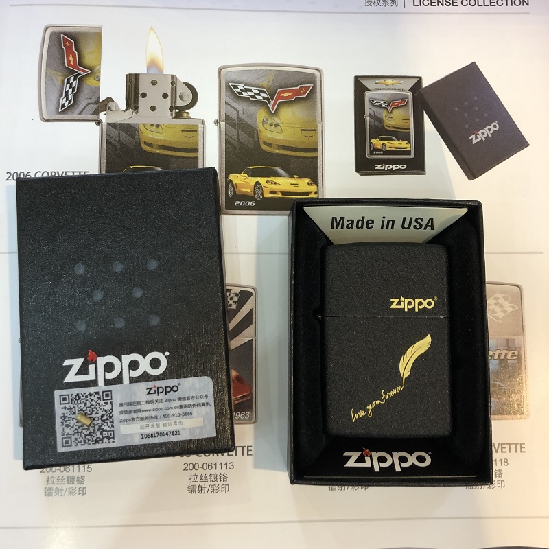 zippo之宝防风打火机原装正品 磨砂黑裂漆标志 爱的表白签名236ZL