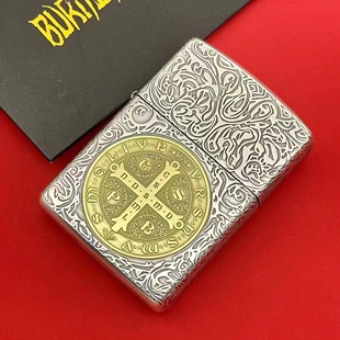 zippo之宝打火机煤油防风正品盔甲蚊版双色康斯坦丁唐草龙观心