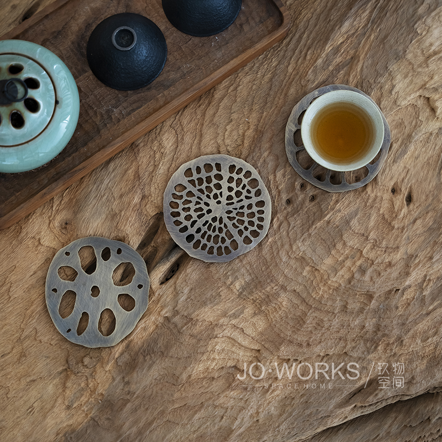 黄铜果蔬造型加厚杯垫