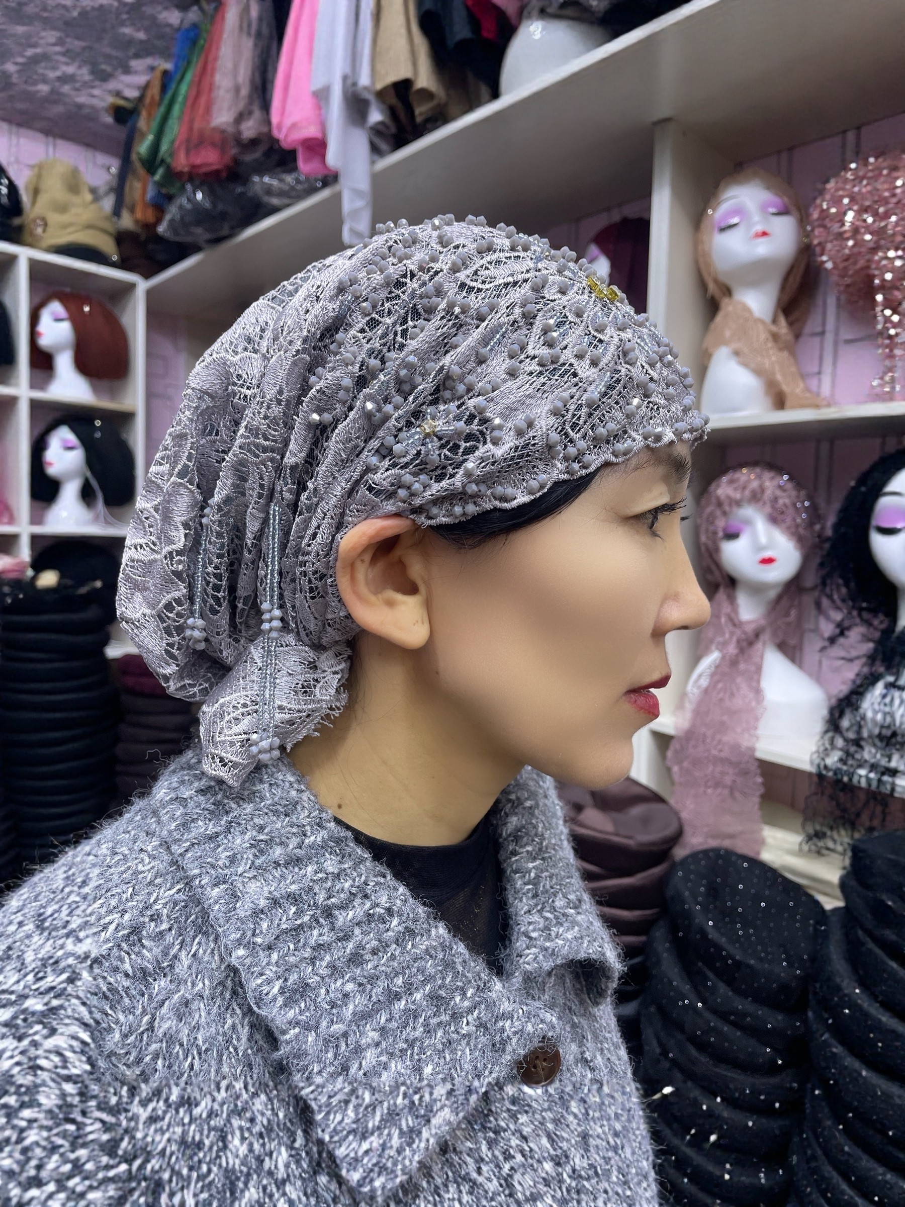 民族头巾帽法式极简风帽子蕾丝水溶流苏鱼尾帽子[高定重工帽],服饰配件/皮带/帽子/围巾,帽子,淘宝优惠券,粉丝福利购,淘宝优惠卷