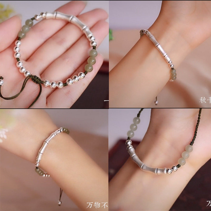 LUOYUE 대나무 구부러진 파이프 대나무 파이프 DIY 수제 팔찌 팔찌 페르시 액세서리 쥬얼리 재료
