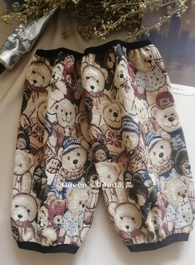 新款可爱小熊袖套秋冬长款女卡通办公学生短款套袖羽绒服防污护袖