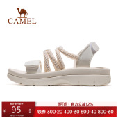 新款 女鞋 沙滩鞋 骆驼女鞋 休闲防滑软底魔术贴鞋 夏季 女式 子 凉鞋