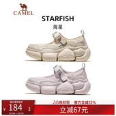 女透气网面轻便防滑女鞋 骆驼海星运动凉鞋 子沙滩凉鞋 鞋 子 新款