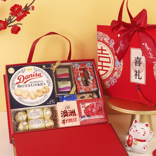 结婚喜糖成品含糖回礼 高端实用糖果礼盒装满月伴手礼婚礼礼品