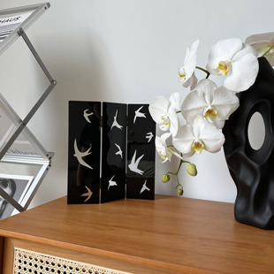 ins亚克力桌面屏风复古燕子摄影道具氛围感客厅卧室装 饰摆件礼物