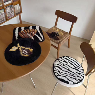 浮岛簇绒椅垫 通用办公室久坐防滑坐垫 中古风家用沙发车载四季