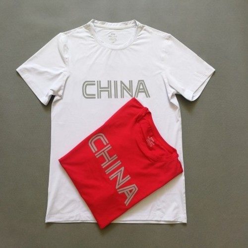 中国国家队运动训练比赛田径马拉松跑步健身短袖弹力T恤速干透气|ruв категории спортивный костюм/досуг одежды, движение футболку - от Buy2taobao.com для оказания профессиональной услуги покупки агента Taobao
