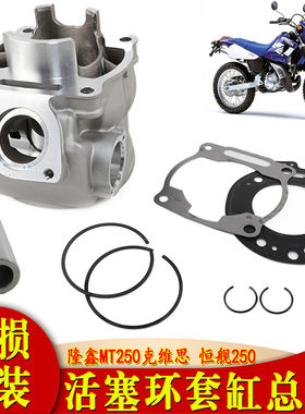 适用隆鑫MT250克维思 恒舰250两冲活塞环套缸 套雅马哈DT230套缸