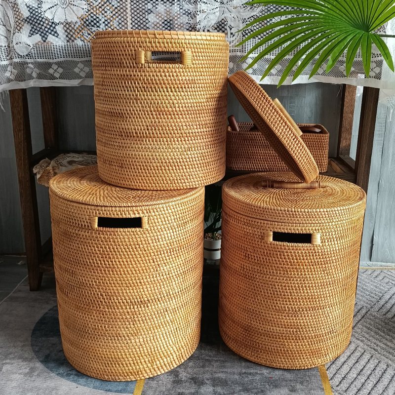 越南脏衣篮藤编带盖子家用特大号脏衣篓脏衣服来物有盖收纳筐脏衣,收纳整理,其他收纳篮,淘宝优惠券,粉丝福利购,淘宝优惠卷