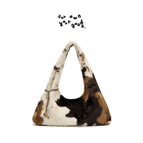 FYOGS双面拼接环保皮草腋下包