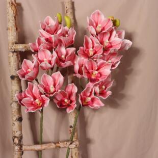 10头EVA仿真花大蕙兰花 适合头饰DIY装饰 搭配绿植的高品质假花