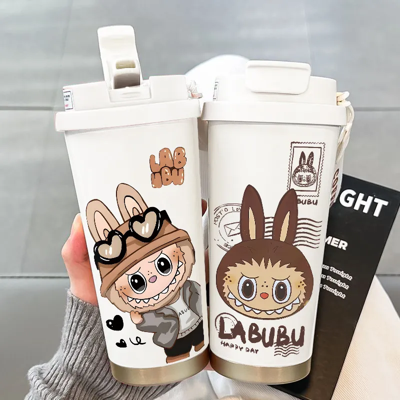 拉布布吸管水杯大容量316不锈钢高颜值双饮保温杯车载咖啡杯,餐饮具,保冷/保温杯,淘宝优惠券,粉丝福利购,淘宝优惠卷