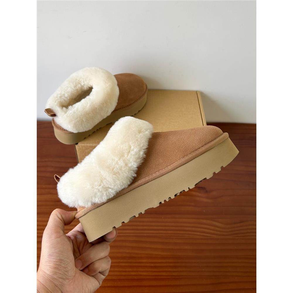 2025年新款河南桑坡羊皮毛一体真皮羊毛松糕厚底雪地靴女冬季短筒,女鞋,时尚雪地靴,淘宝优惠券,粉丝福利购,淘宝优惠卷