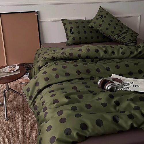 福特波点50支美式轻奢风100纯棉四件套全棉被套床单床笠4件套