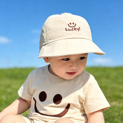春夏薄款笑脸速干大檐防晒鸭舌帽